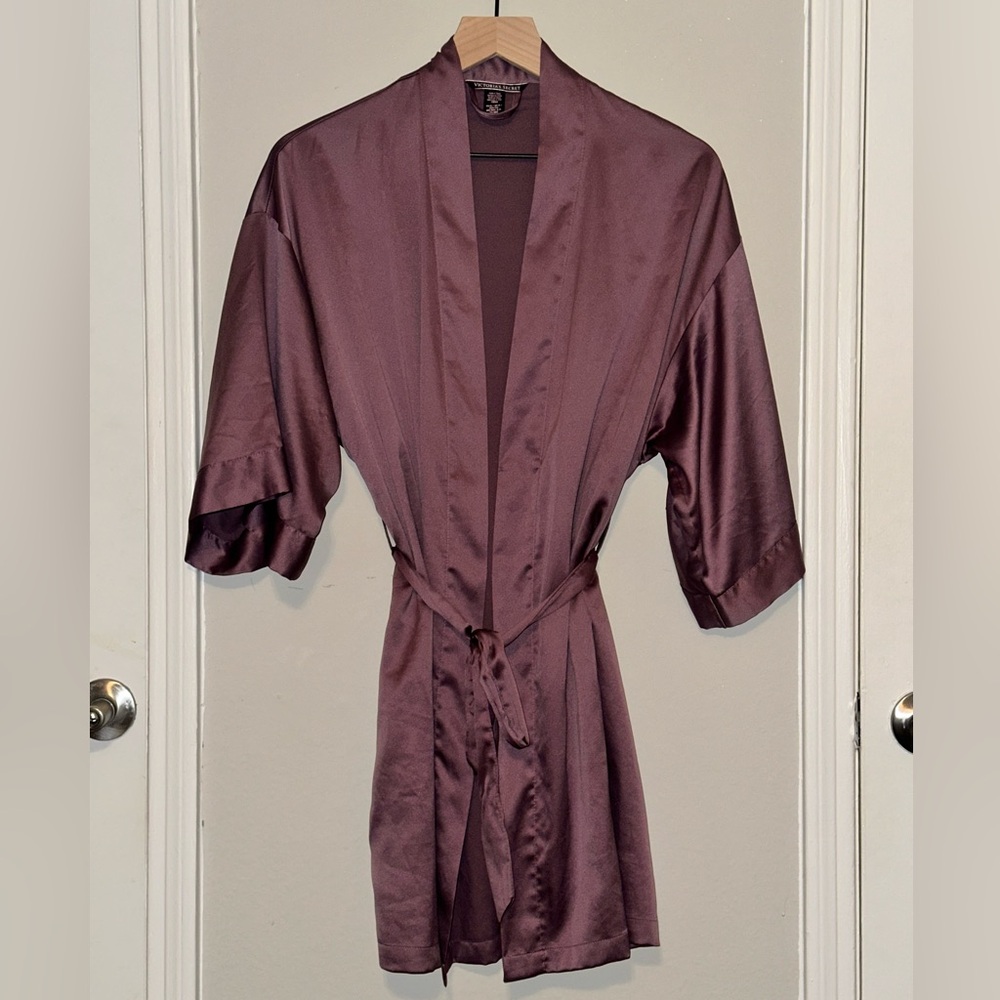 Victoria’s Secret Purple Silk Robe